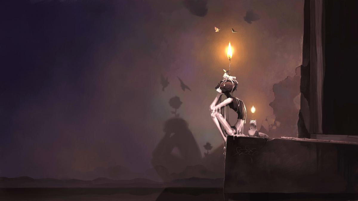 Sad Art Wallpaper Hd - HD Wallpaper 