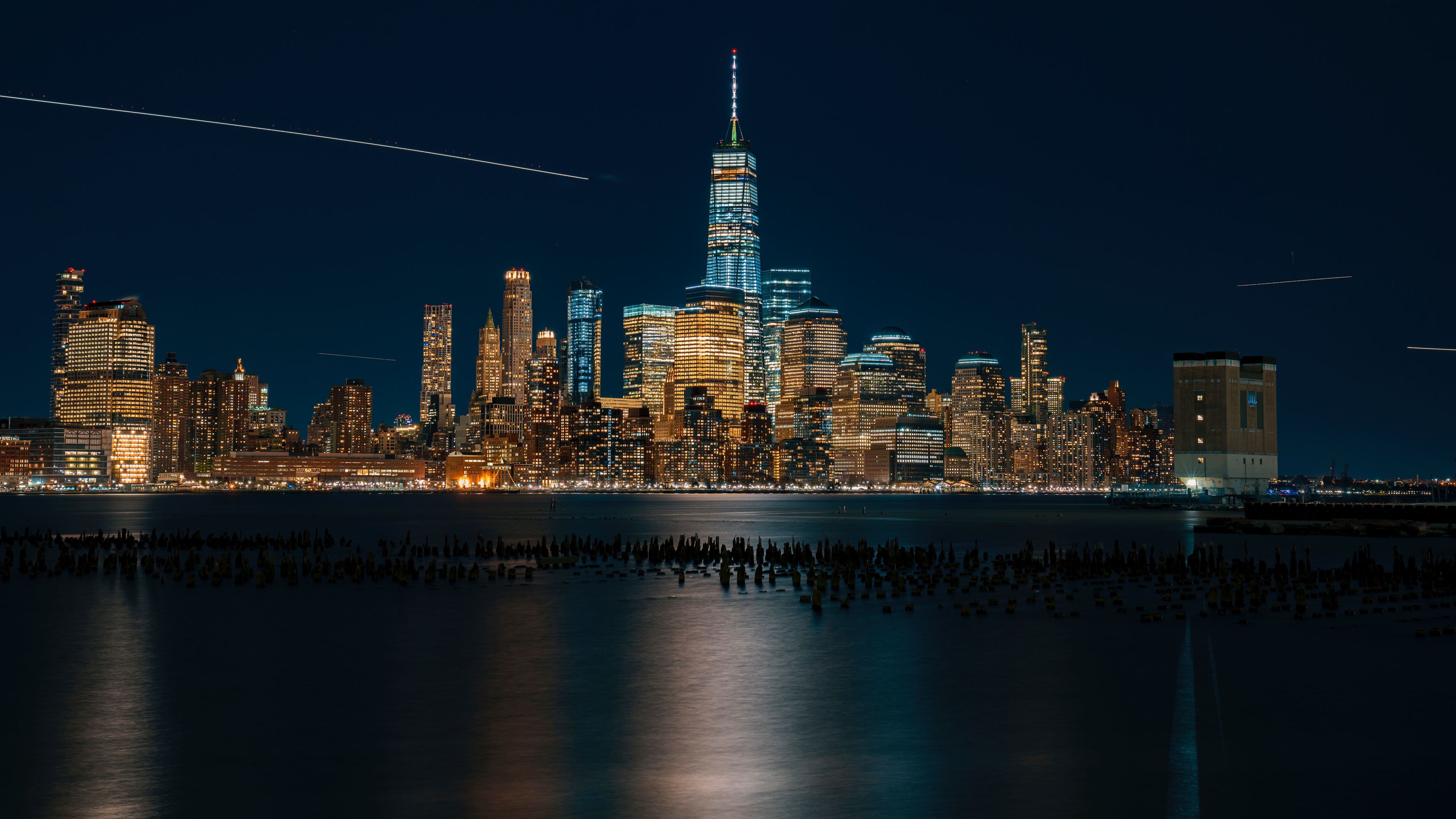 Late Night City Background - HD Wallpaper 