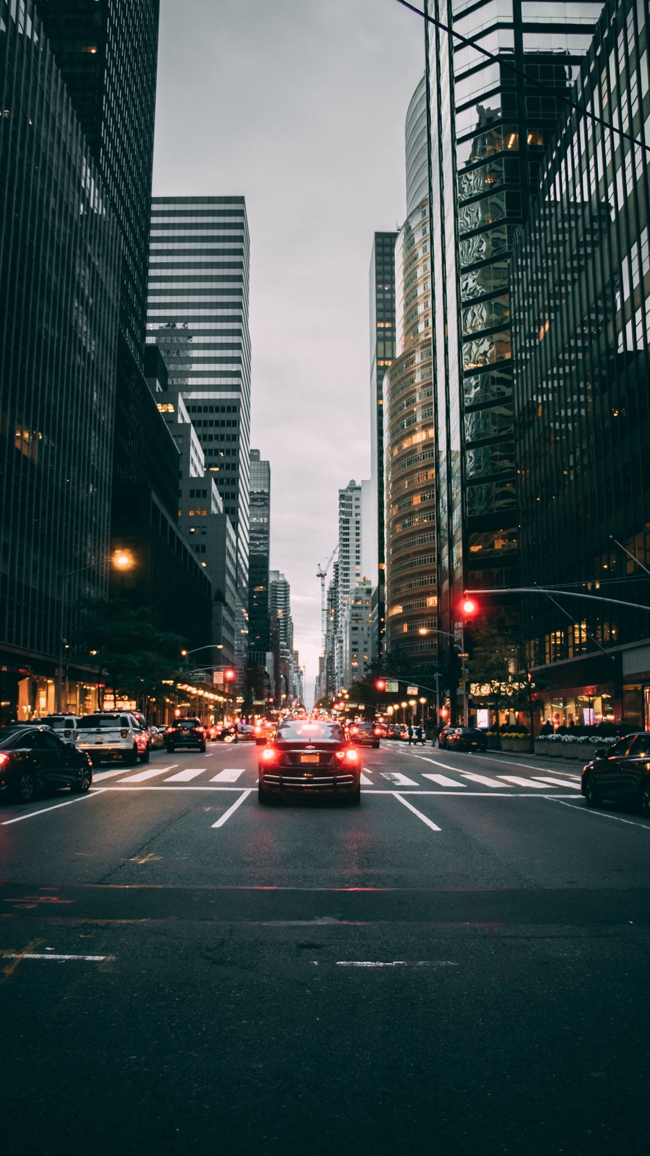 Wallpaper Street, Road, Traffic, Cars, City, Buildings, - New York Wallpaper Iphone - HD Wallpaper 