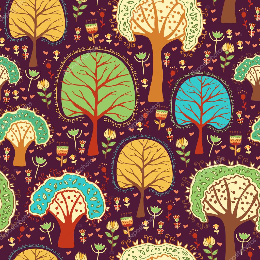 Wallpaper De Desenhos Animados - Fondos De Pantalla De Arboles Animados - HD Wallpaper 