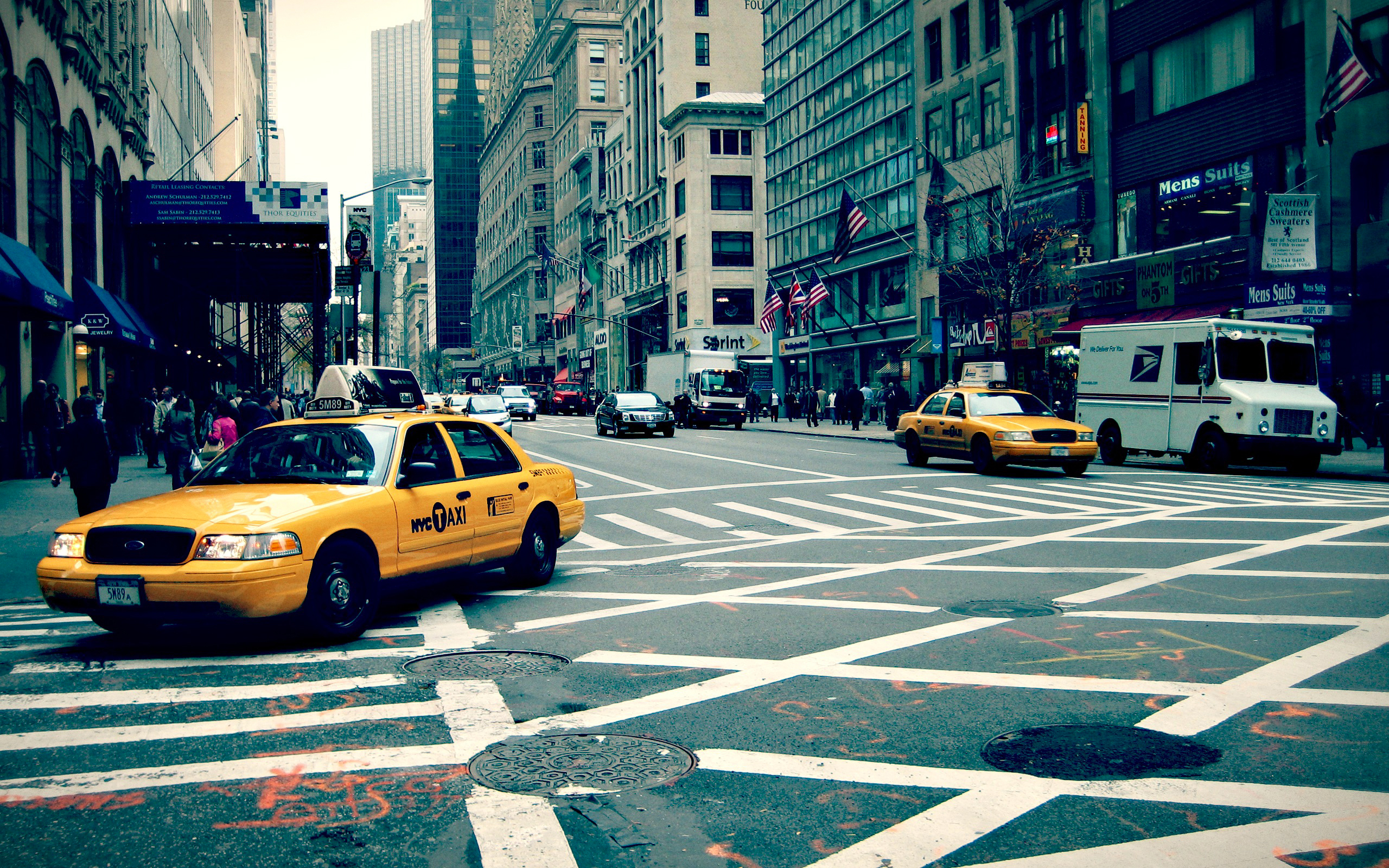 New York City Street Hd - HD Wallpaper 