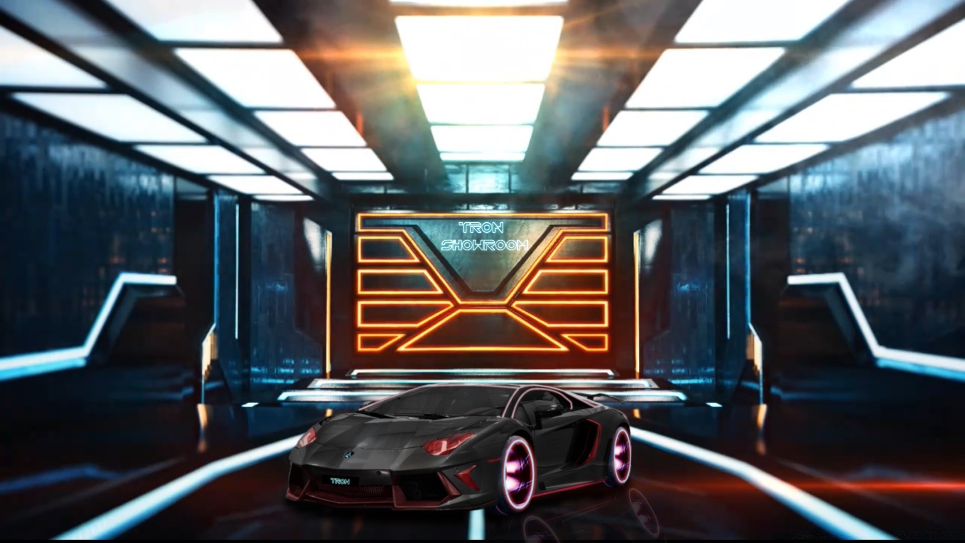 Tron Legacy Transportation System Tube Train Car Vehicle - Tron Showroom - HD Wallpaper 
