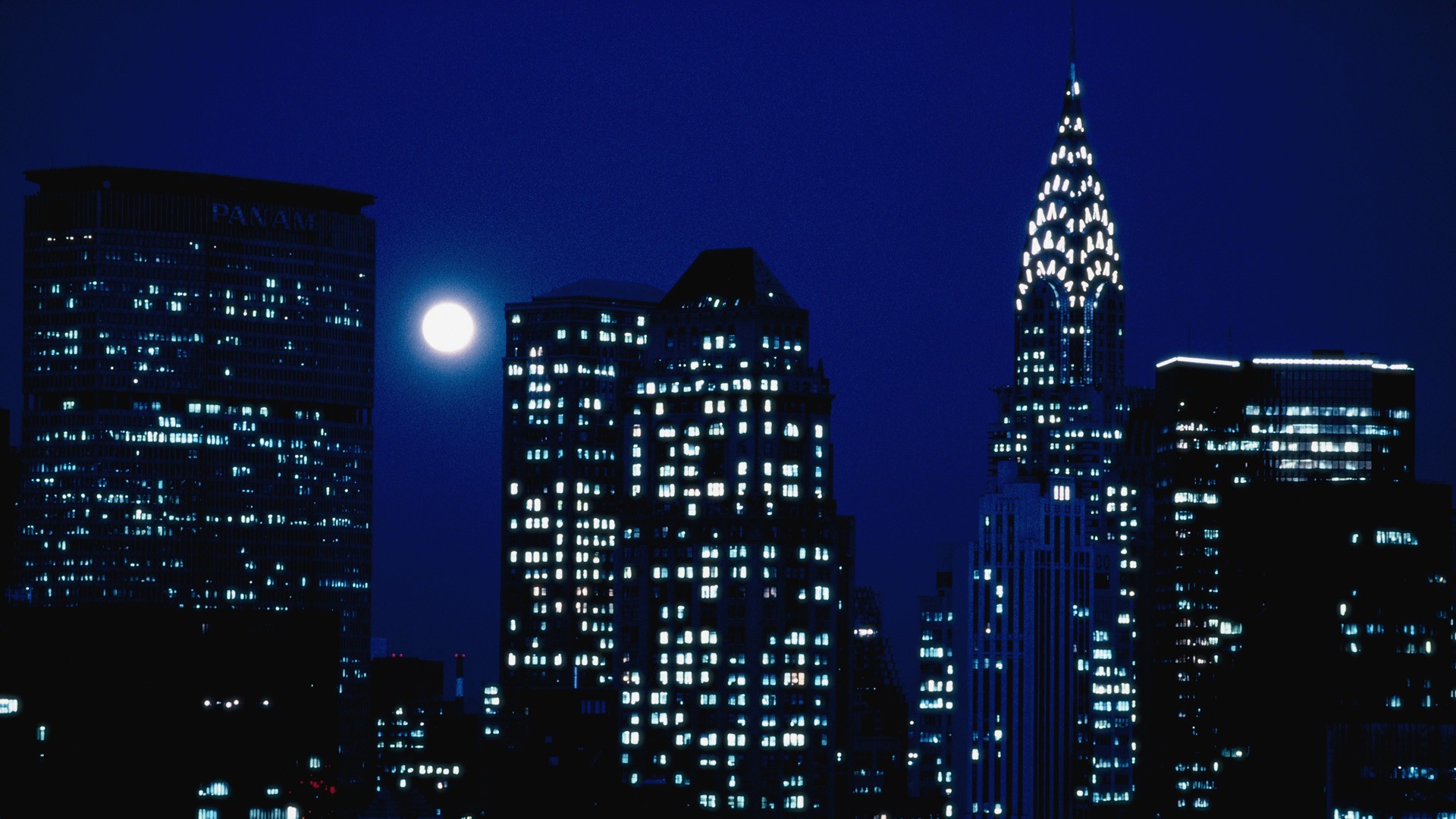 New York At Night 1920x1080 Wallpaper Teahub Io