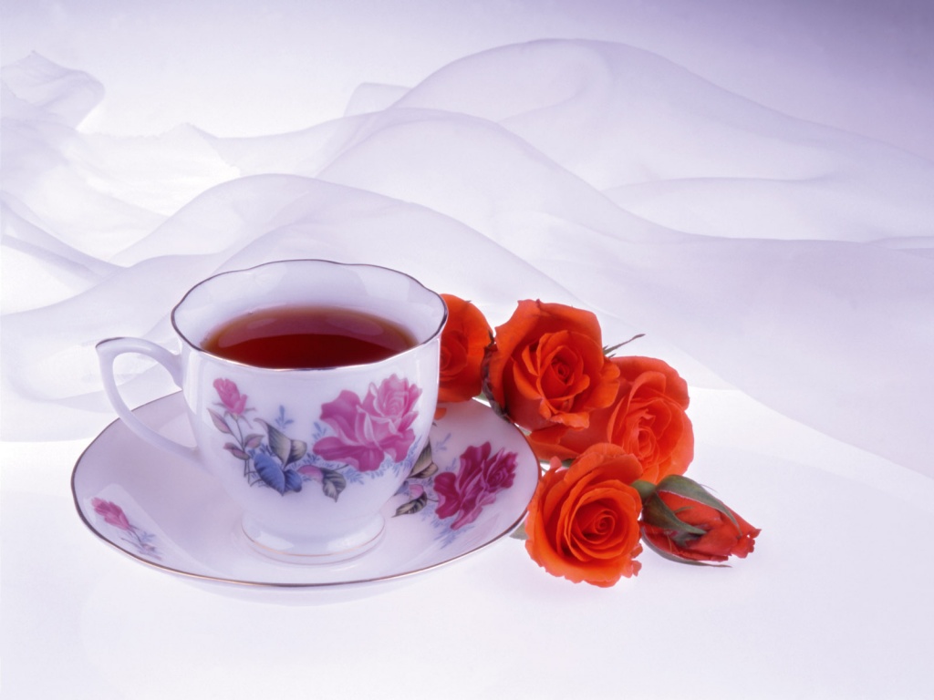 Roses And Tea 1024x768 Wallpaper teahub.io