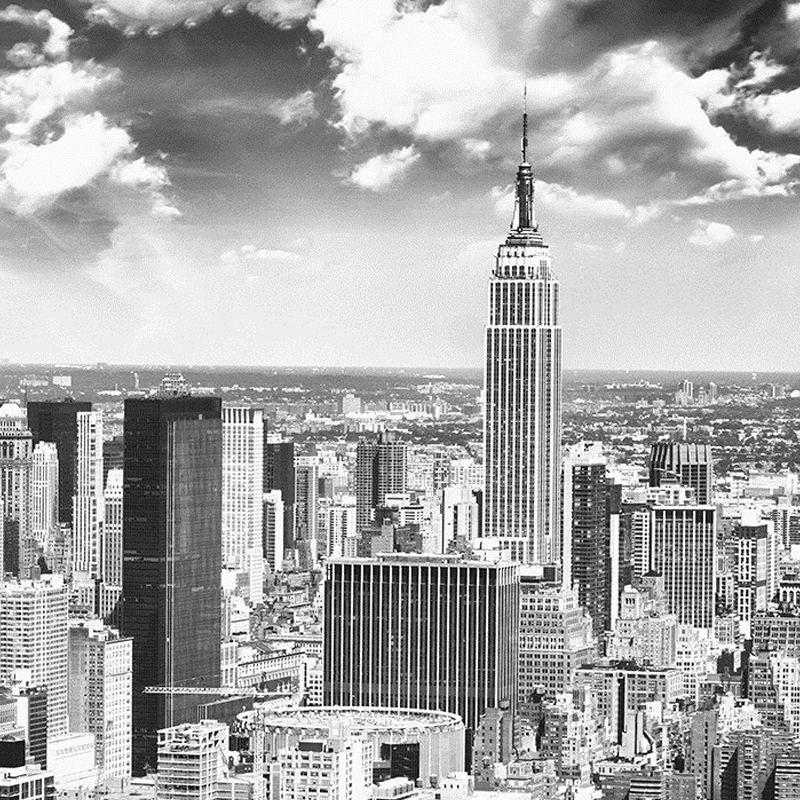 3d Mural Custom Wallpaper New York Black White City - 城市 的 勝利 - HD Wallpaper 