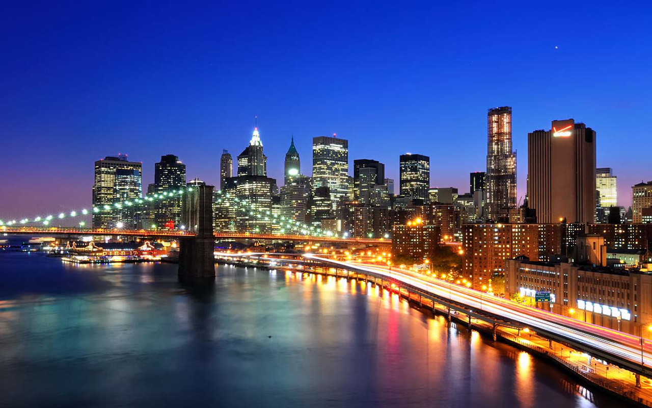 New York City At Night Wallpaper Wallpaper Free Download New York Landscape 2018 1280x800 Wallpaper Teahub Io