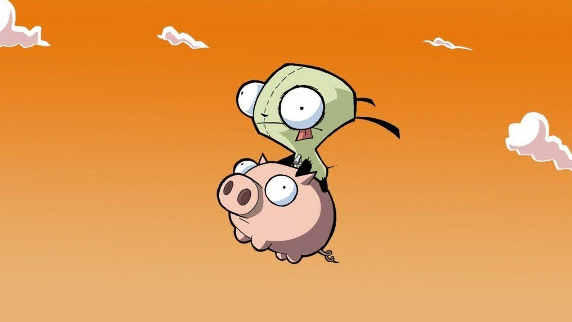 Pin Invader Zim Wallpaper Gir 640x330jpg On Pinterest - Invader Zim Gir Pig - HD Wallpaper 