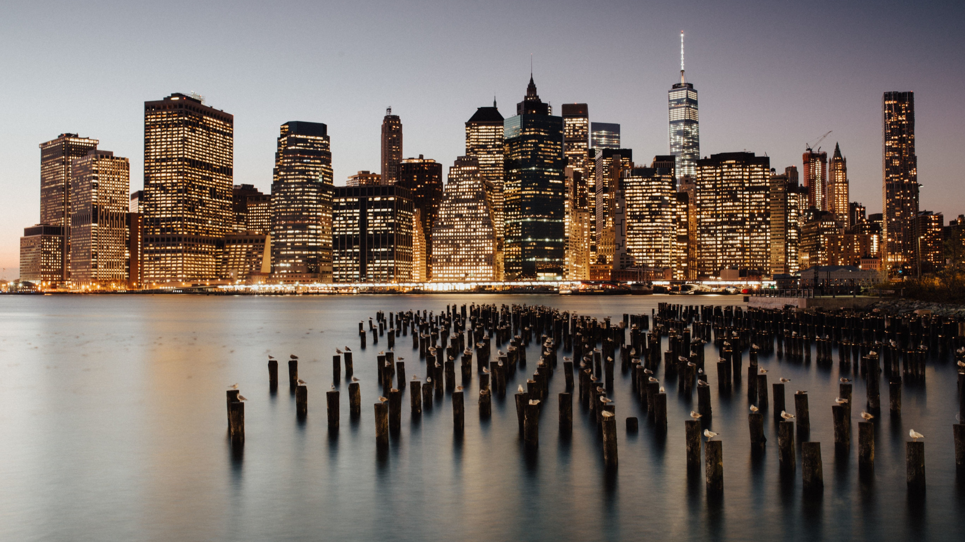 New York, City, Brooklyn, Night, Wallpaper - Voyage À New York Prix - HD Wallpaper 