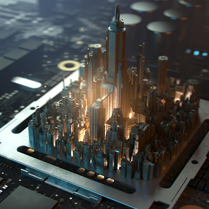 Pcb City Wallpaper Engine - Circuit City - HD Wallpaper 