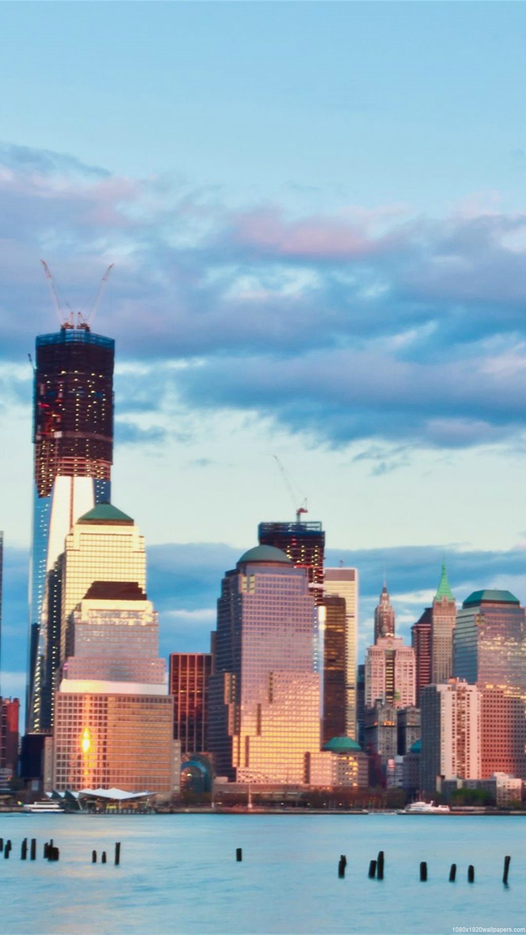 City River Sky New York Wallpapers Hd - New York Wallpaper Iphone Full Hd - HD Wallpaper 