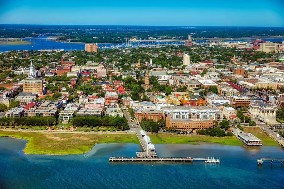 Charleston, South Carolina, America, City, Urban, Landmarks, - College Of Charleston Campus - HD Wallpaper 