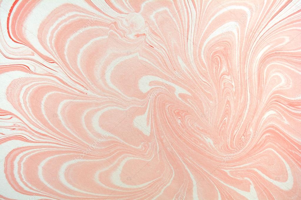 Orange Water Marble Paper - HD Wallpaper 