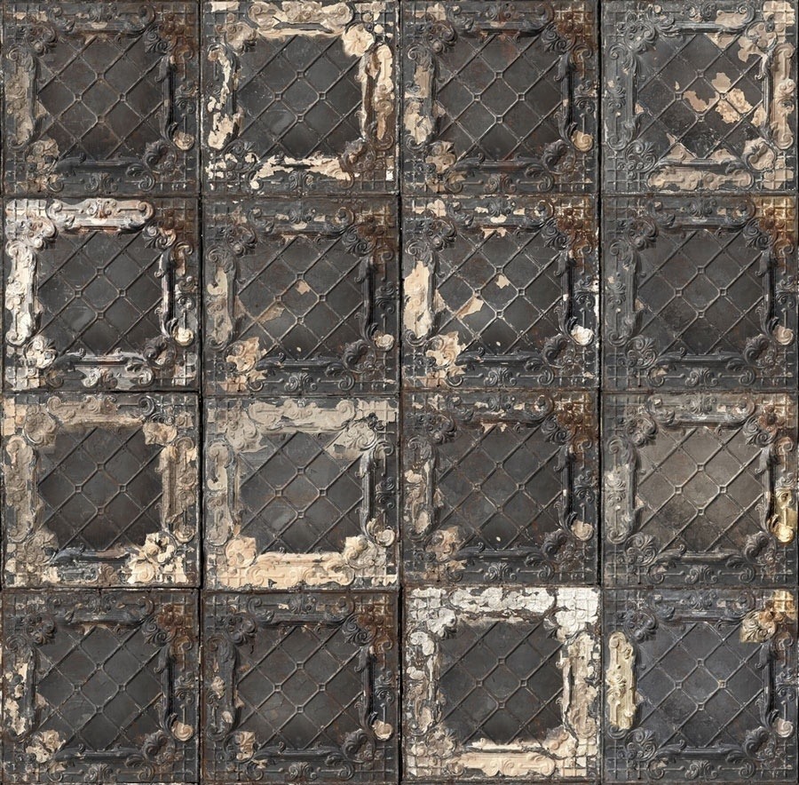 Brooklyn Tins 07 Wallpaper Nlxl By Arte Charbon Tin-07 - Nlxl Merci Brooklyn Tins 07 - HD Wallpaper 