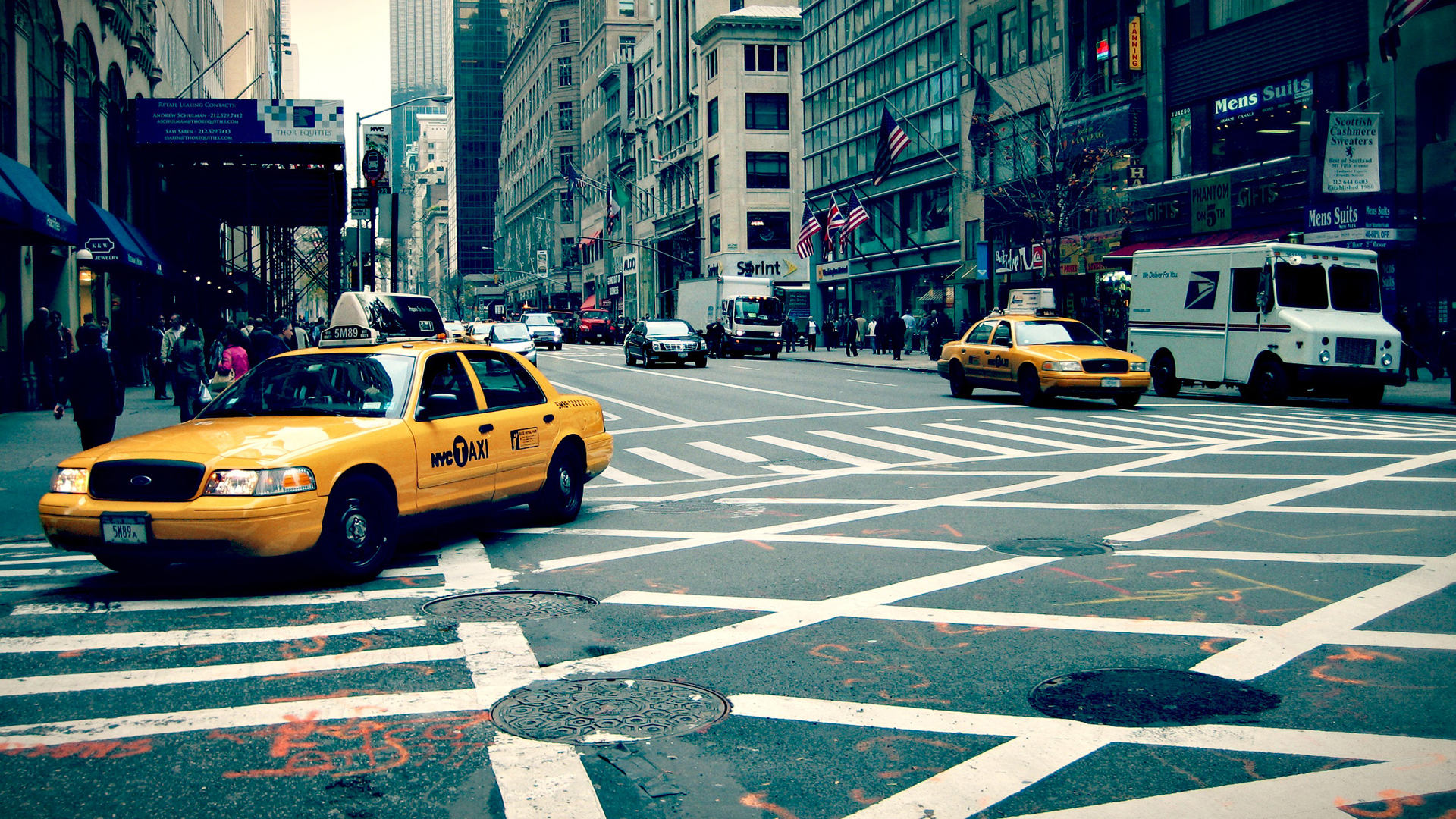 New York Street Background - HD Wallpaper 