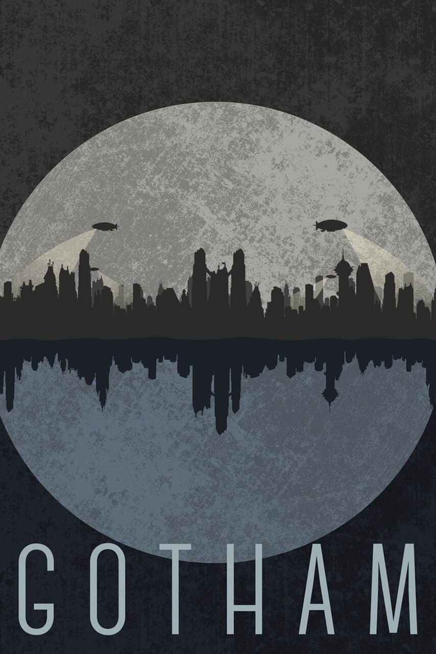Gotham City Skyline - HD Wallpaper 