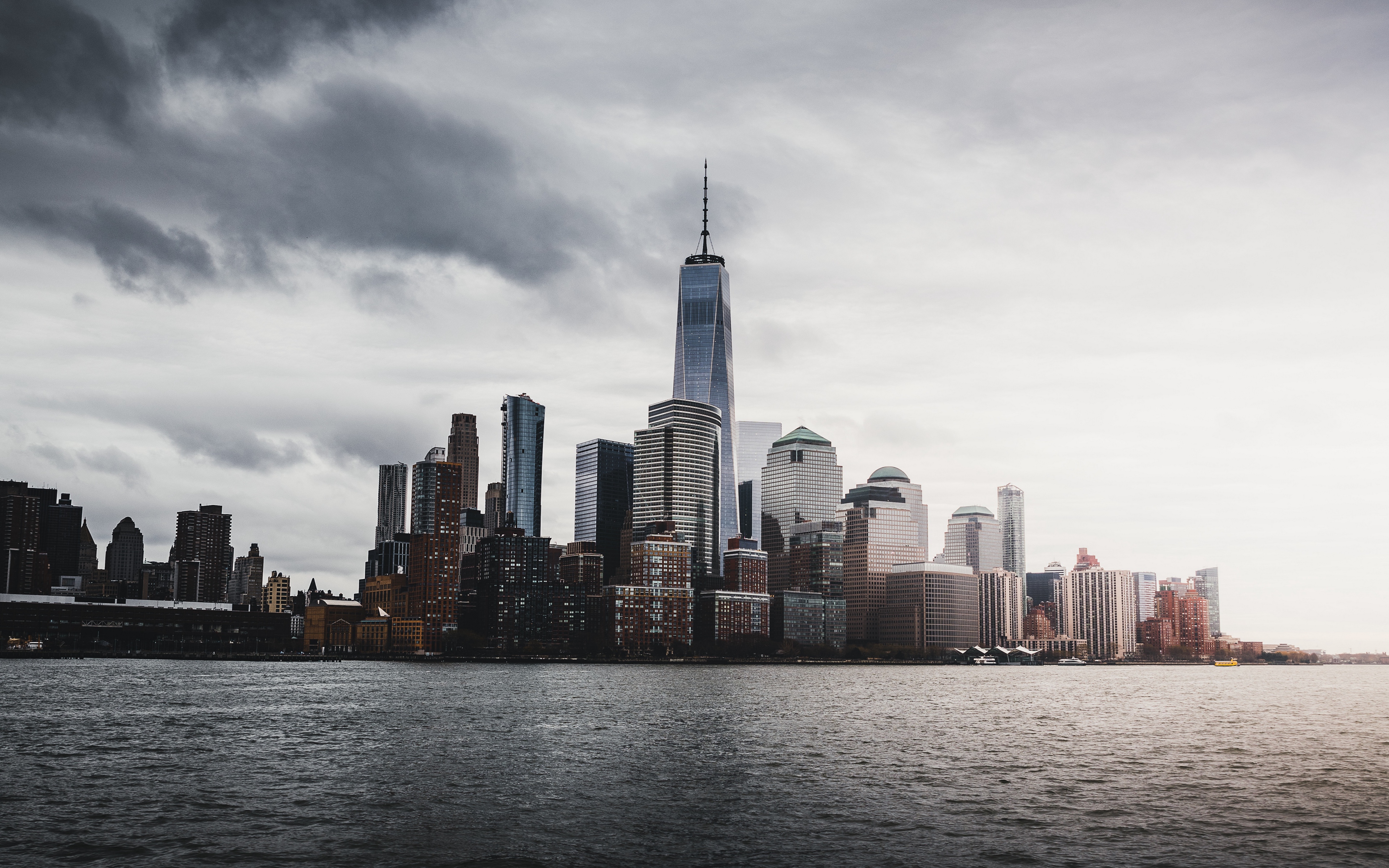 Wallpaper New York, Usa, Skyscrapers, Panorama - 4k Ultra Hd New York - HD Wallpaper 