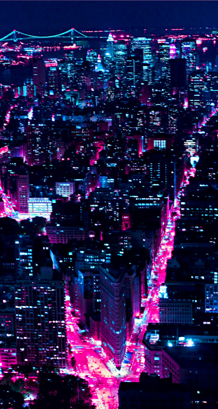 ❋ Iphone Wallpapers ❋ - New York City Neon - HD Wallpaper 