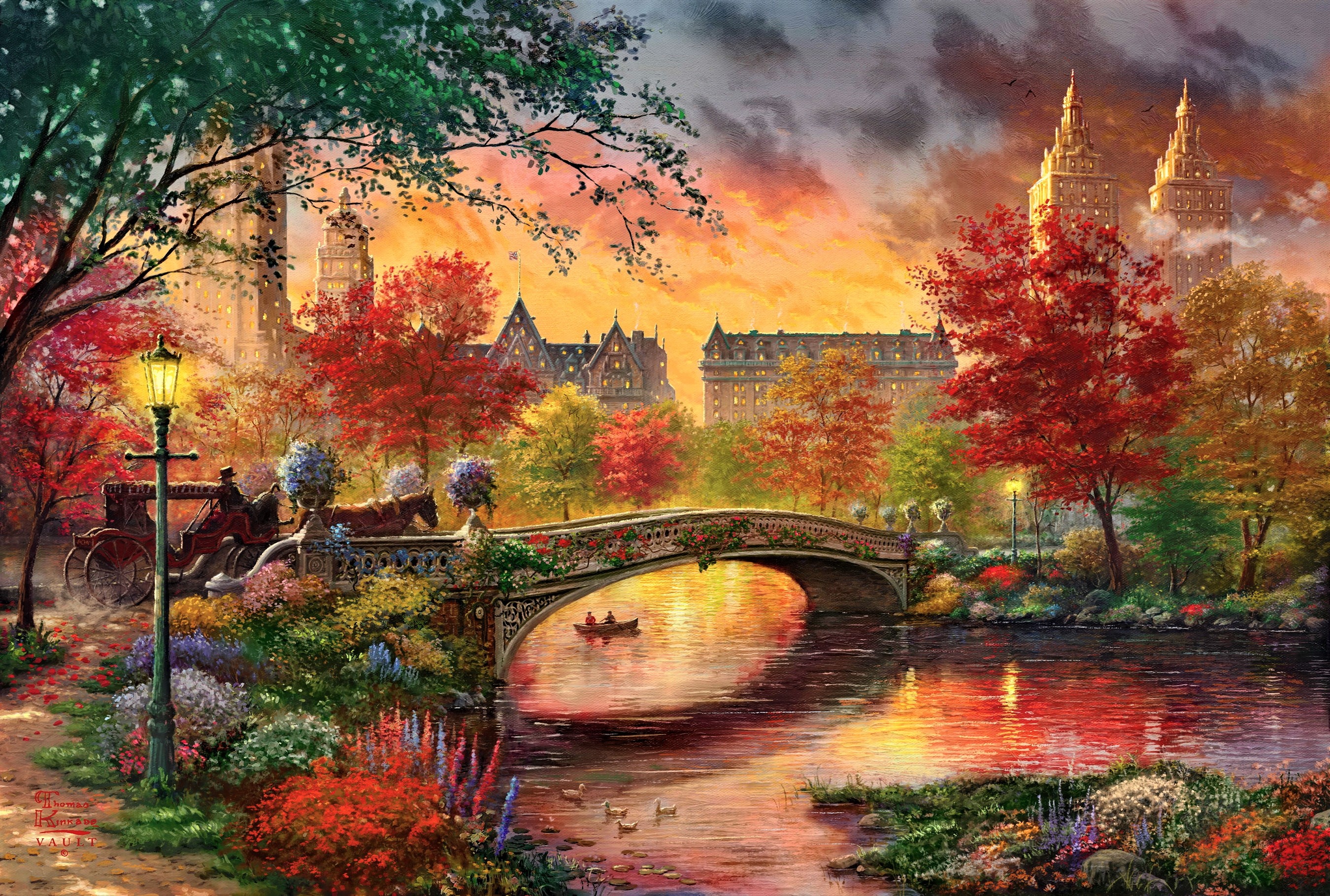Thomas Kinkade Puzzles - HD Wallpaper 