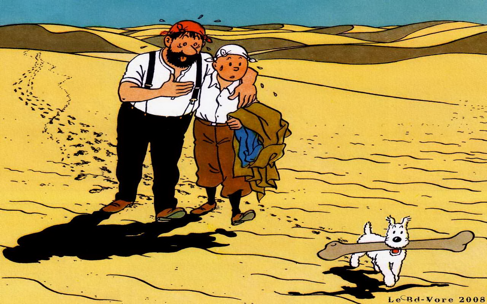 Tintin Wallpapers, Tintin Wallpaper 12 Html Code - Kuifje De Krab Met De Gulden Scharen - HD Wallpaper 