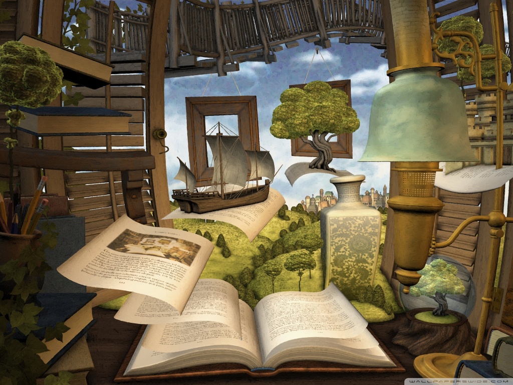 Books World - HD Wallpaper 