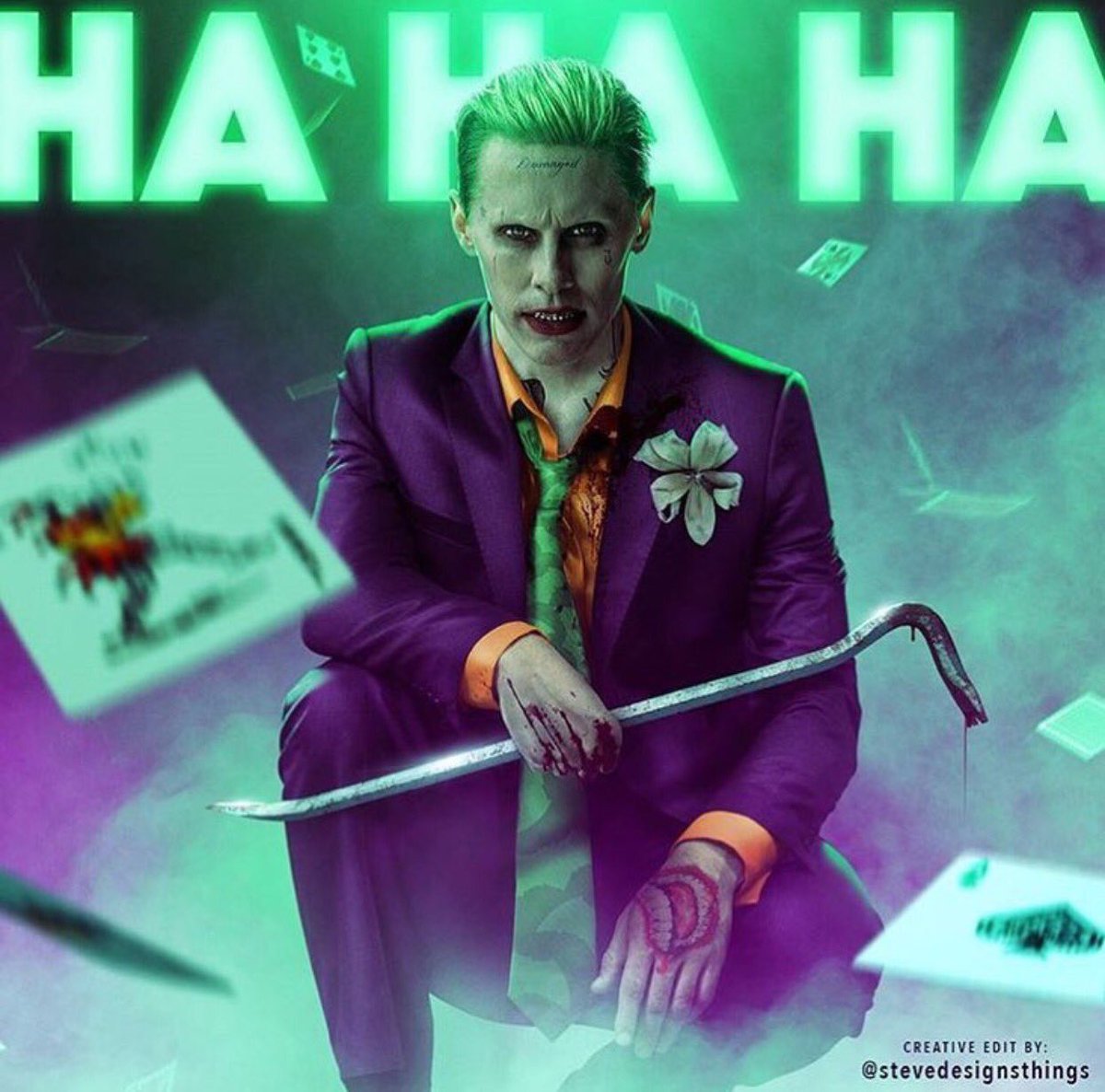 Joker Jared Leto Suit - HD Wallpaper 