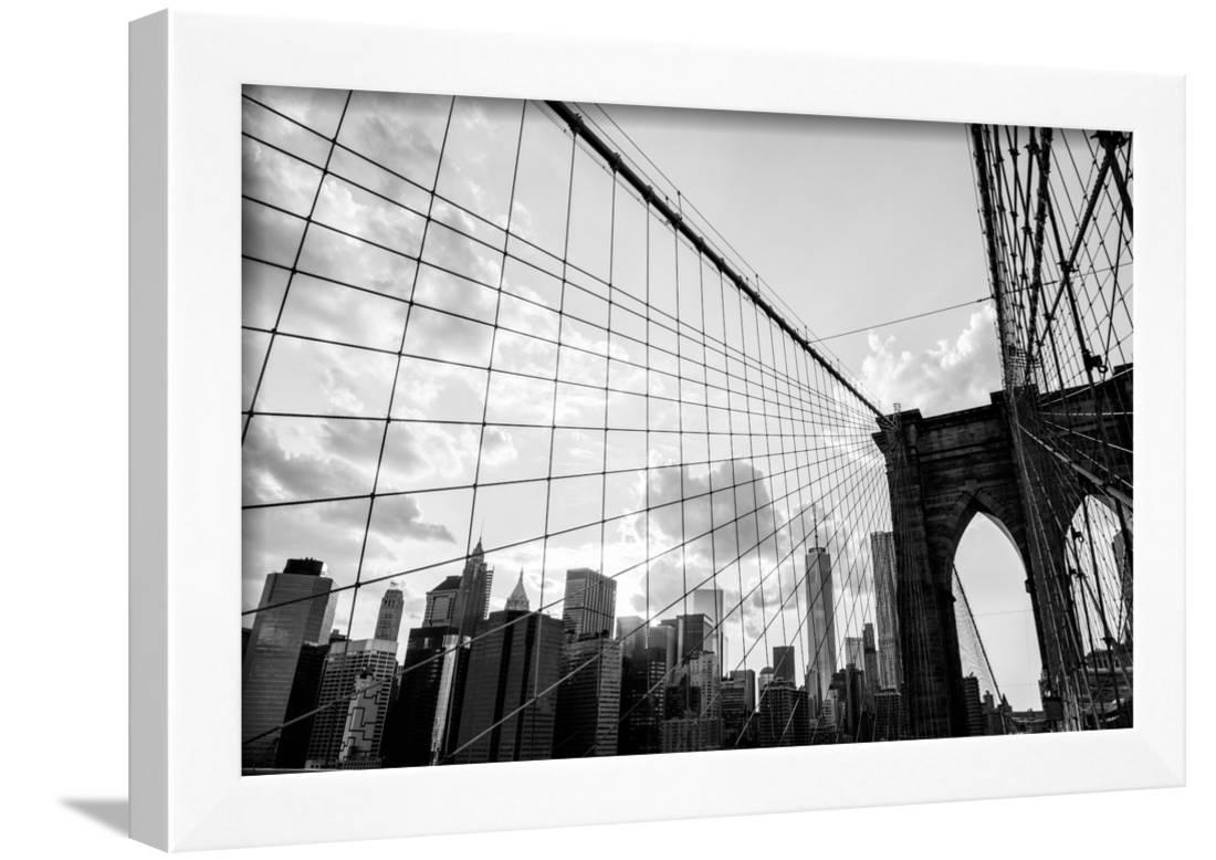 Brooklyn Bridge Zwart Wit - HD Wallpaper 