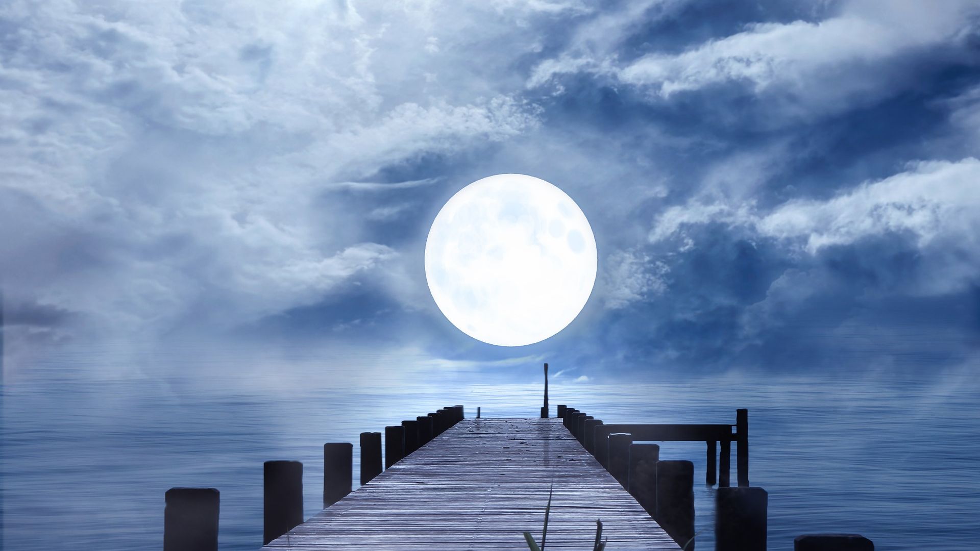 Romantic Nature And Moonlight View - Romantic Nature Images Hd - HD Wallpaper 