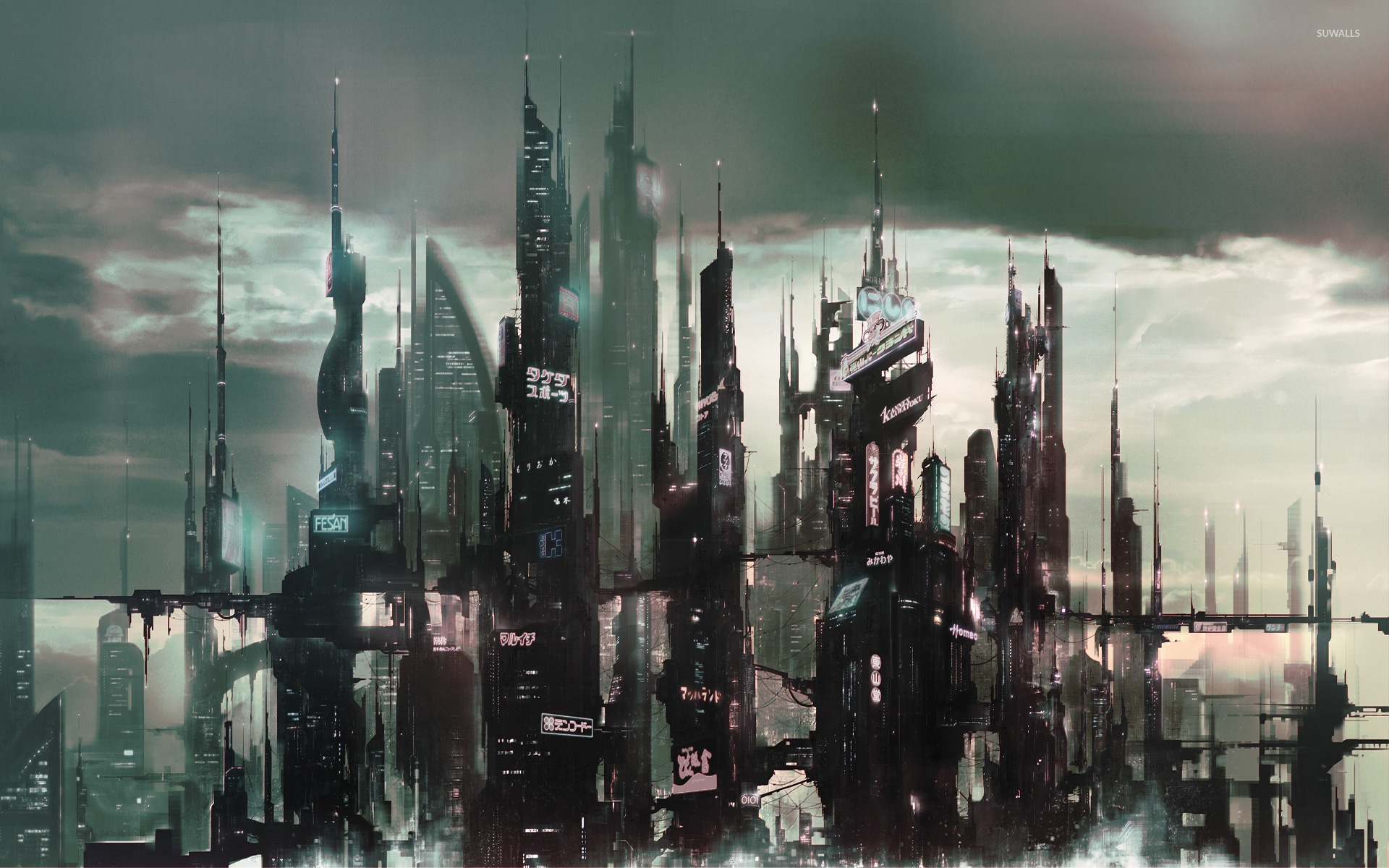 Concept Art Futuristic City - HD Wallpaper 