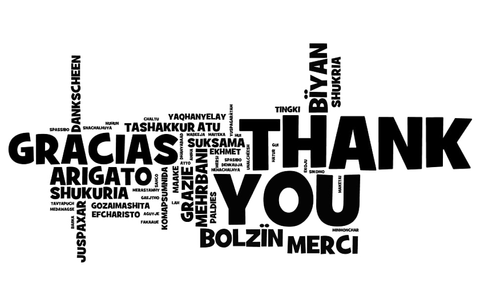 Gracias Thank You Collage Hd Wallpaper - Thank You In Different Languages Png - HD Wallpaper 