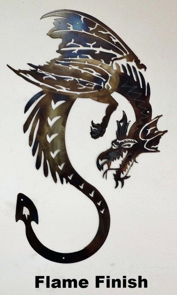 Dragon Wall Dragon Metal Wall Art Silhouette Dragon - Dragon Wall Art - HD Wallpaper 