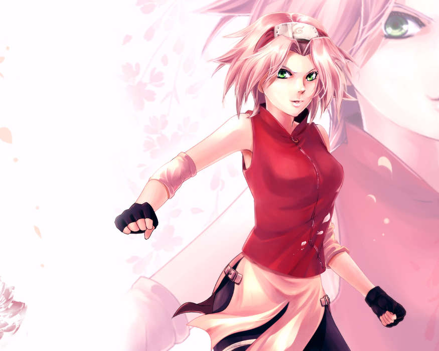 Download Mobile Wallpaper Anime, Girls, Naruto For - Sakura Haruno Background - HD Wallpaper 