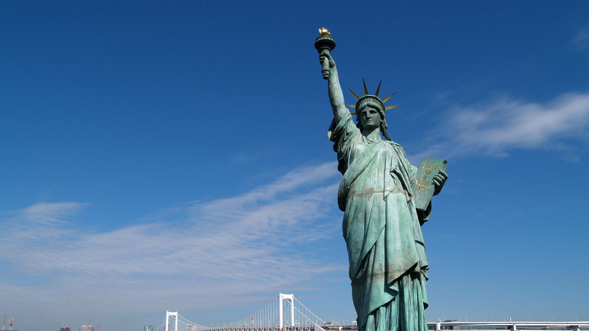 Wallpaper Statue Of Liberty United States New York Statue Of Liberty 1080p 1920x1080 Wallpaper Teahub Io