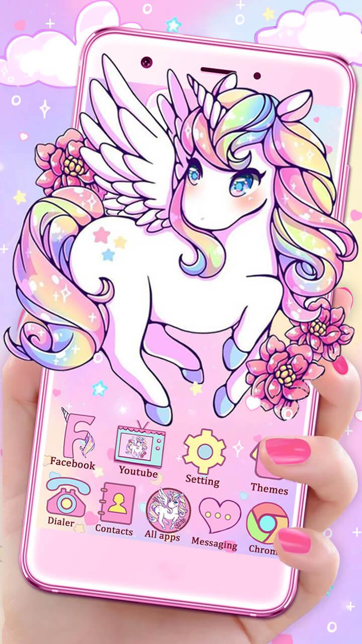 Cute Unicorn - HD Wallpaper 