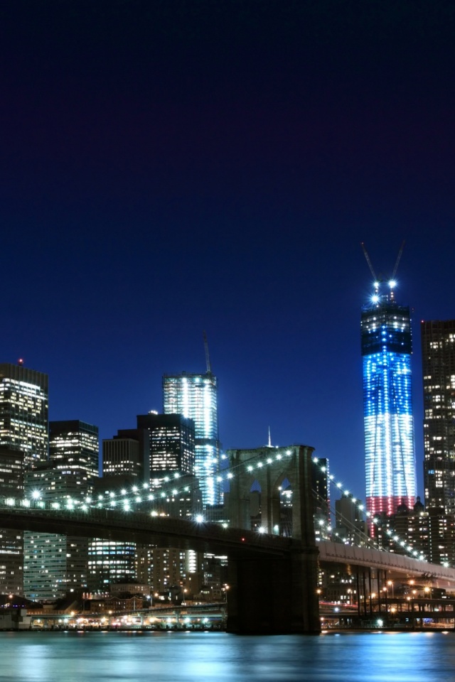 New York Background Night Hd - HD Wallpaper 