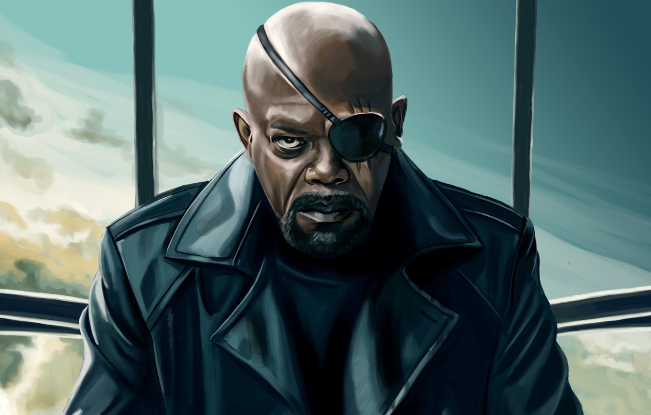 Photo Wallpaper Agent, S - Nick Fury Avengers 1 - 1332x850 Wallpaper