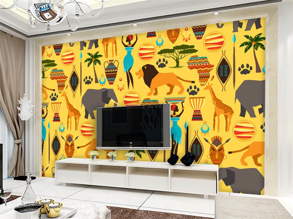 Africa Pattern Wall Paper - HD Wallpaper 