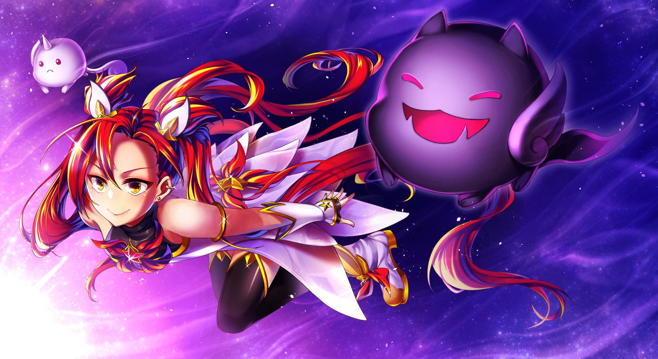 Star Guardian Jinx By Mugimaro35 Hd Wallpaper Background - League Of Legends Star Guardian Jinx Fan Art - HD Wallpaper 