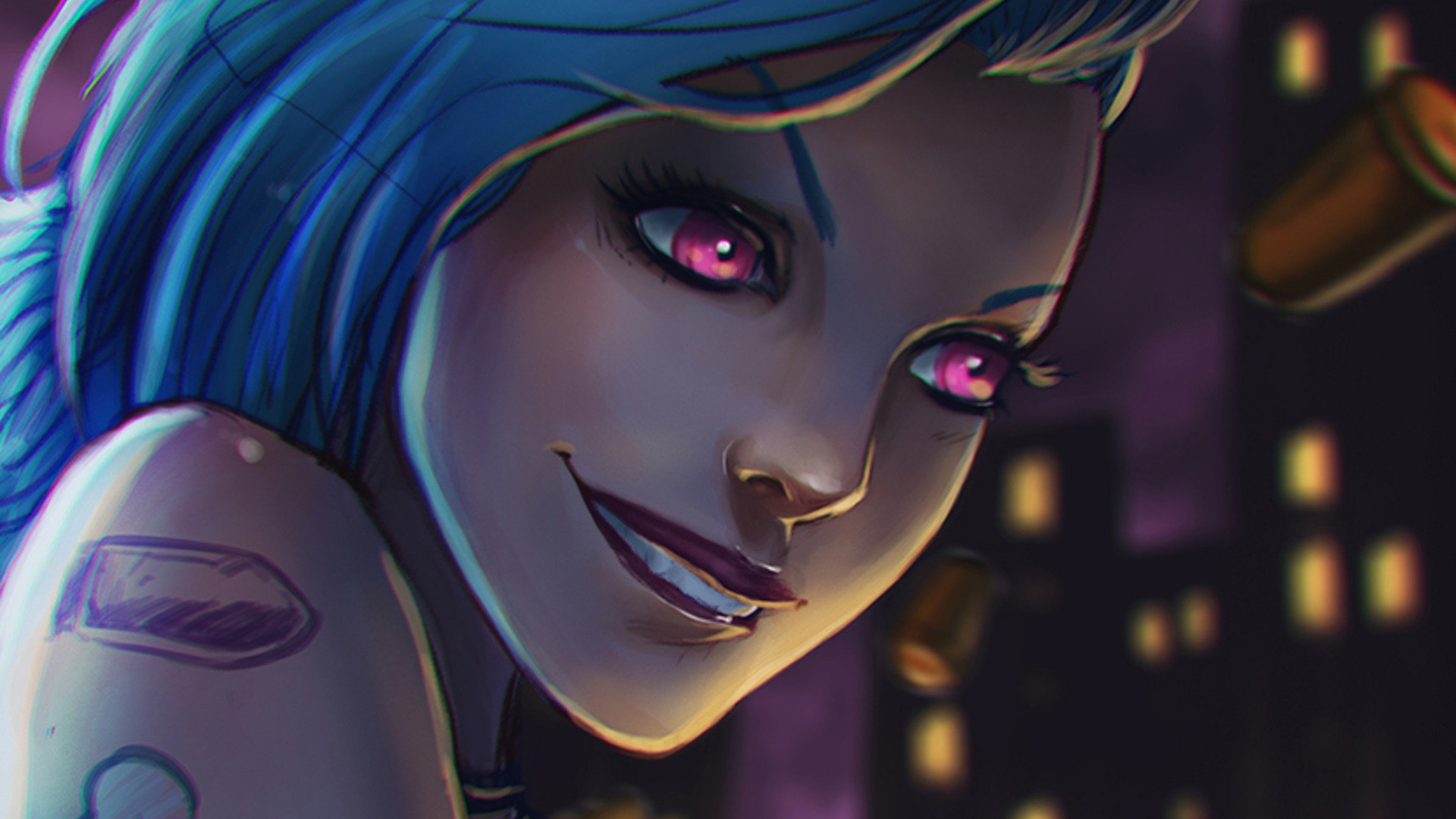 Awesome Jinx Free Wallpaper Id - Jinx League Of Legends Hd - HD Wallpaper 
