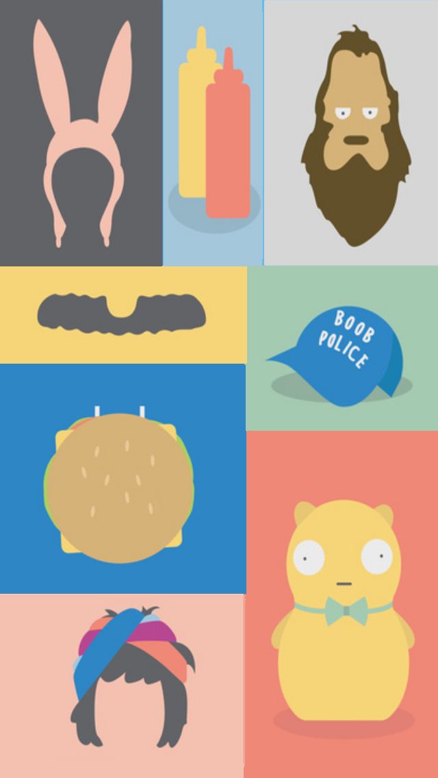 Bob’s Burgers Tv Series Illustrations Iphone 5 Wallpaper - Bob's Burger Wallpaper Iphone - HD Wallpaper 