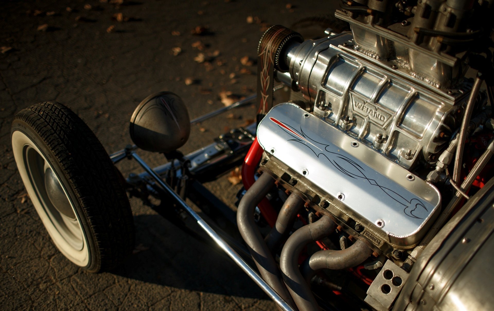 Supercharged Hot Rod V8 - HD Wallpaper 