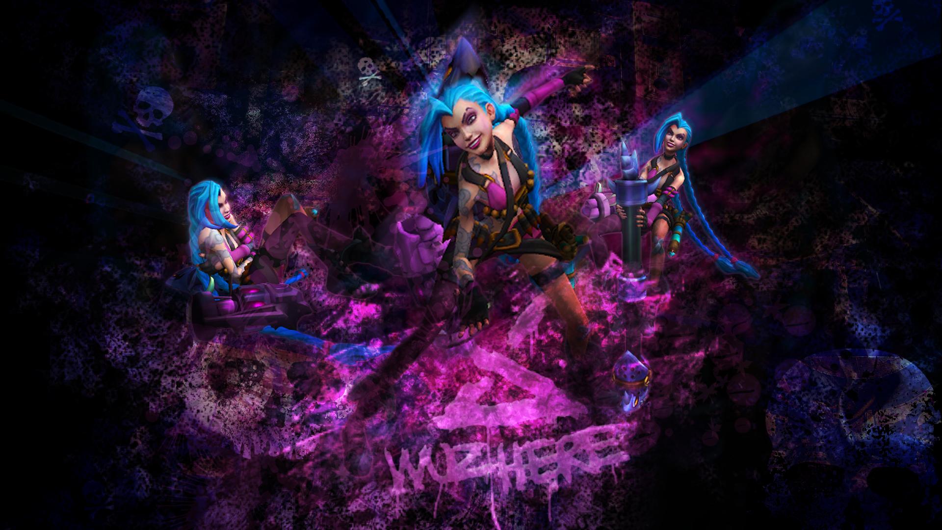 Hd Jinx Backgrounds - League Of Legends Wallpaper Jinx - HD Wallpaper 