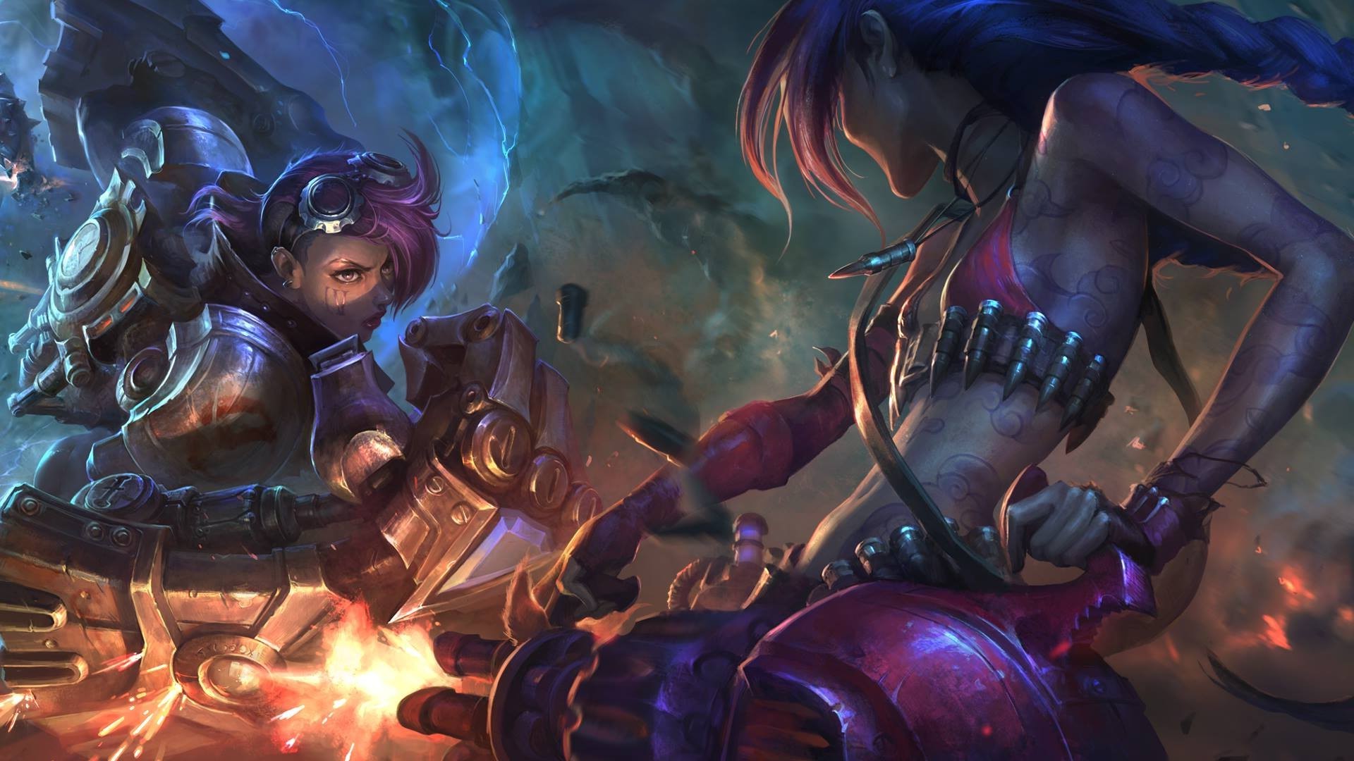 League Of Legends Jinx Vi - HD Wallpaper 