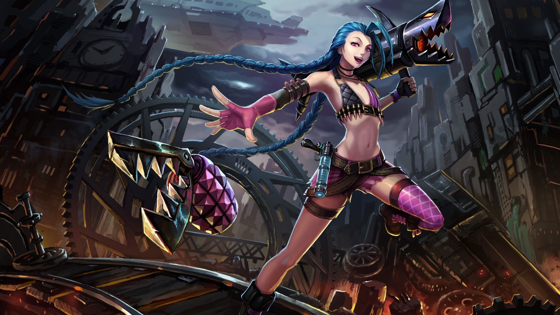 Jinx Lol Wallpaper Hd - HD Wallpaper 