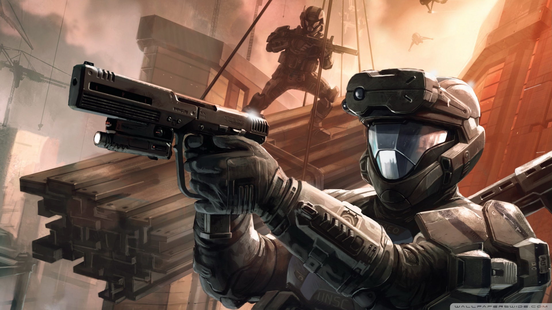 Halo 3 Odst Art - HD Wallpaper 