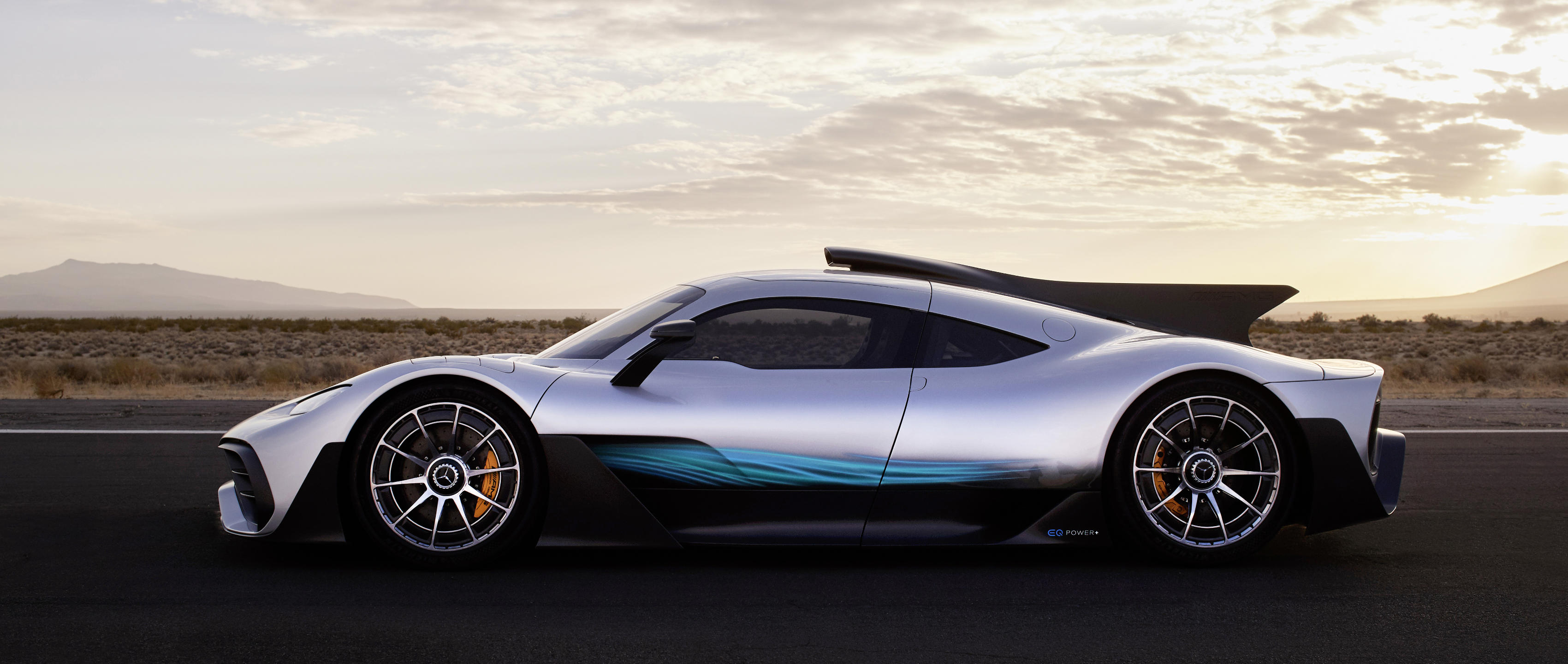 The Mercedes Amg Project One In The Californian Desert Mercedes Amg Project One Hd 3400x1440 Wallpaper Teahub Io