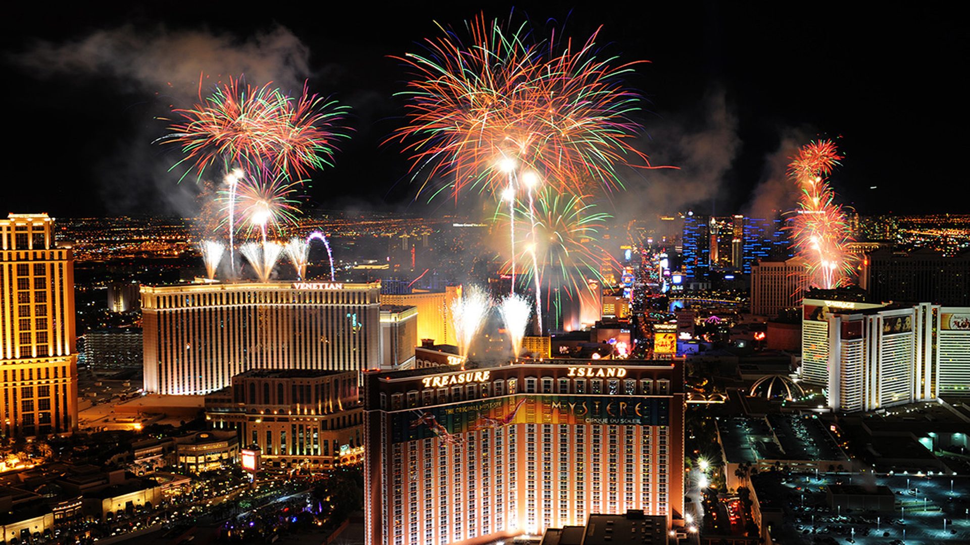 Vegas New Years Eve 2019 - HD Wallpaper 