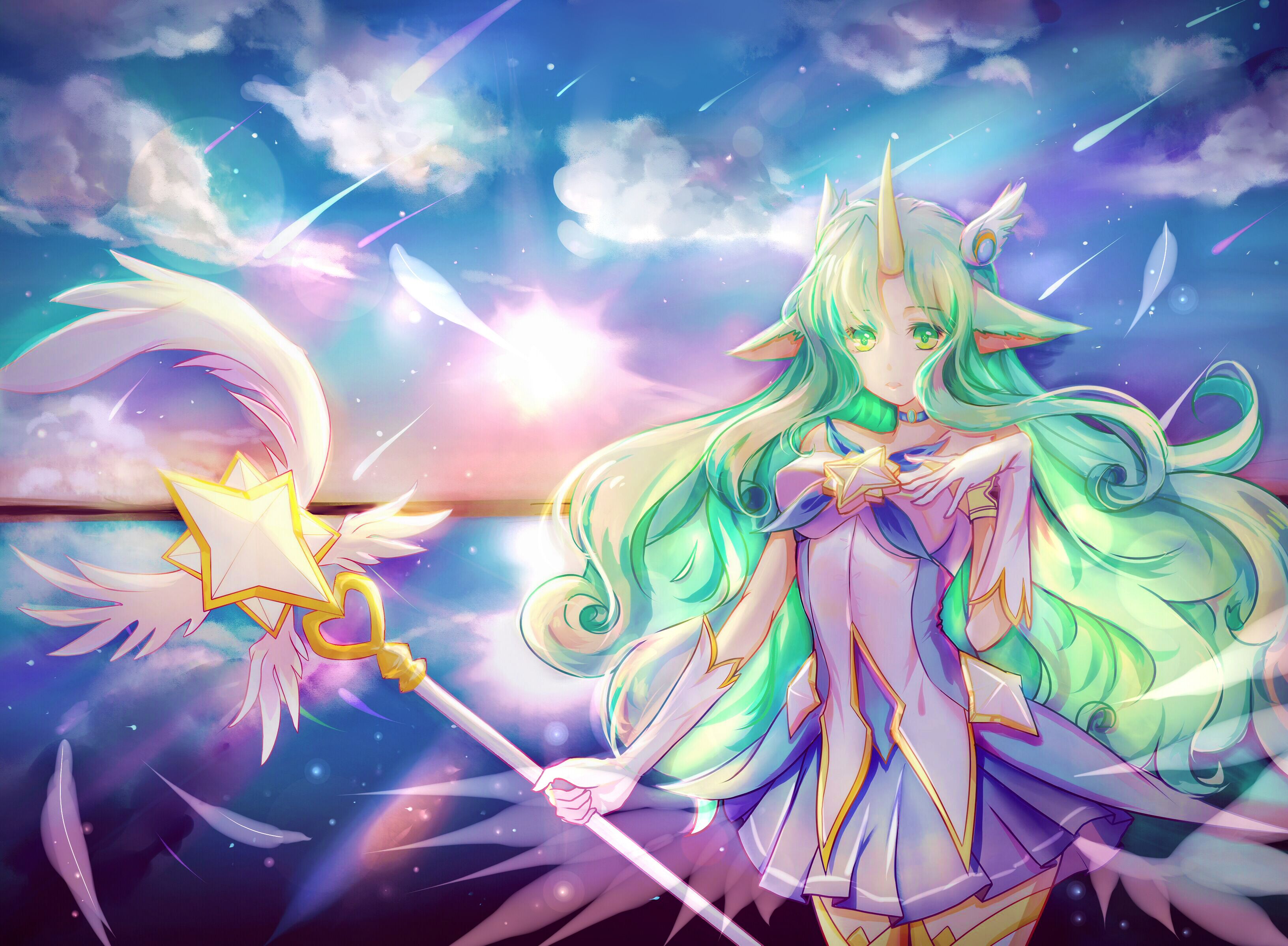 League Of Legends Background Soraka - HD Wallpaper 