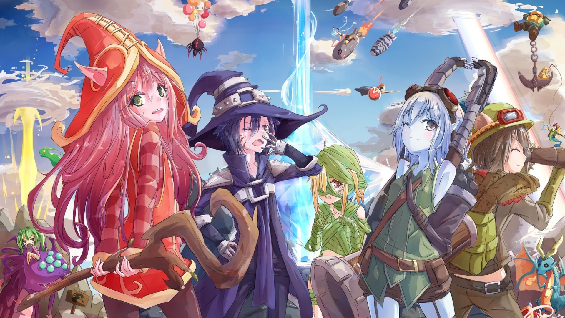 League Of Legends, Jinx, Lulu, Zac, Teemo, Nautilus, - League Of Legends Anime Wallpaper Hd - HD Wallpaper 