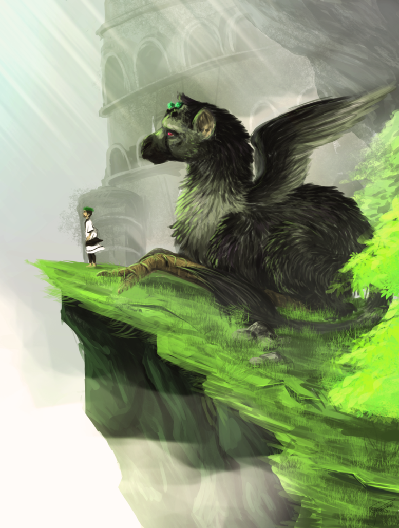 Jacksepticeye The Last Guardian Fan Art - HD Wallpaper 