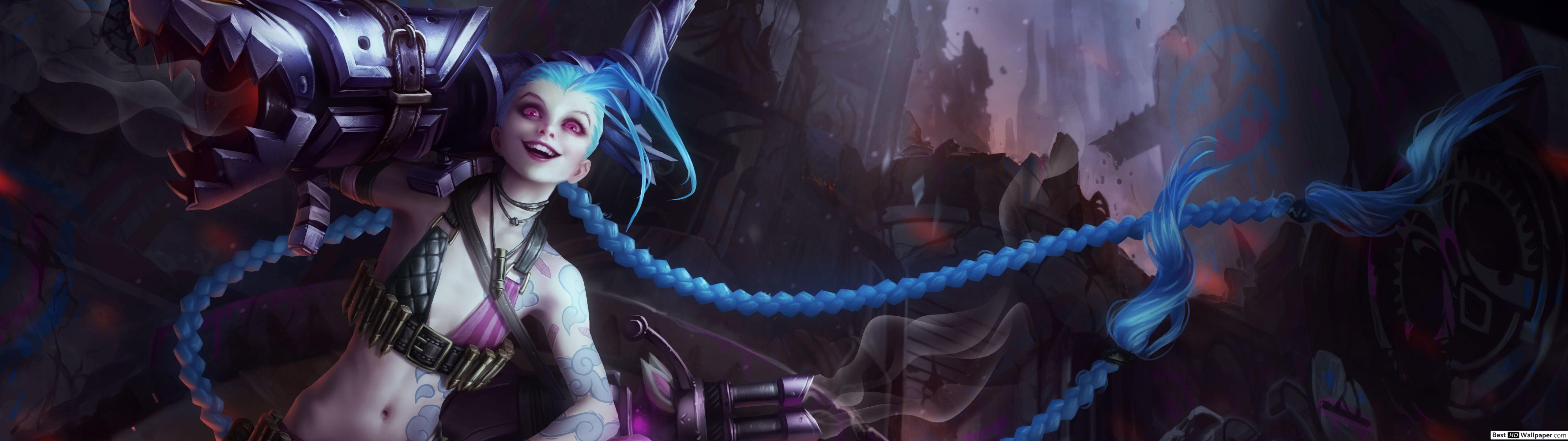 League Of Legends Jinx - HD Wallpaper 